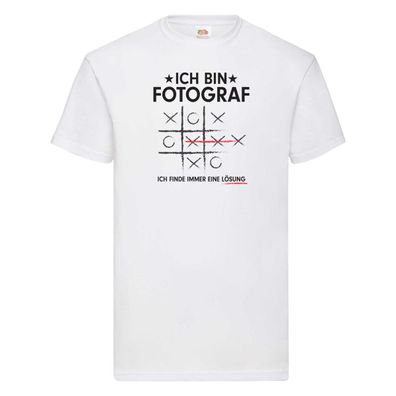 Lösung Finden: Fotograf | Fotografie | Kamera T-Shirt Weiß