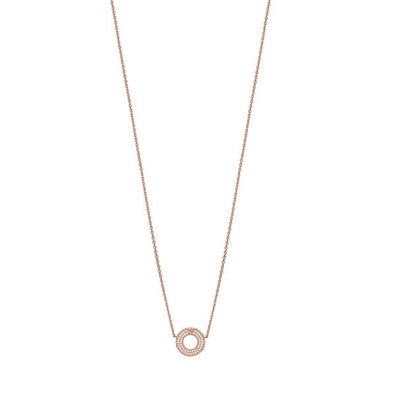 Emporio Armani Damen Halskette EG3588221 Sterling Silber Rosegold Plattiert