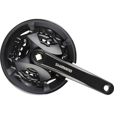 Kurbelsatz Shimano FC-MT101, 175mm, schwarz, 40-30-22 Zähne, 3x9fach, Shimano,