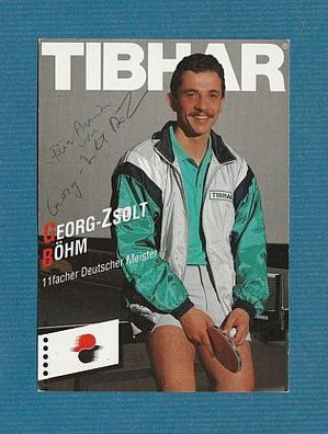 Georg-Zsolt Böhm ( deutsch-ungarischer Tischtennisspieler ) - persönlich signiert