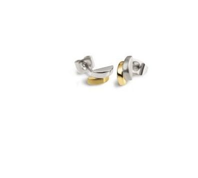 Boccia Ohrstecker 0552-03 Titan Bicolor teils vergoldet