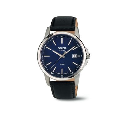 Boccia Uhr für Herren 3633-01 mit Datumsanzeige
