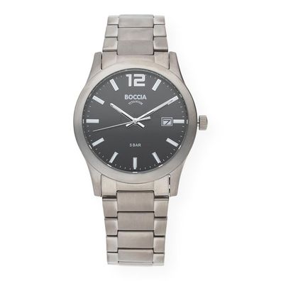 Boccia Herrenuhr 3619-02 Titan mit Datumsanzeige