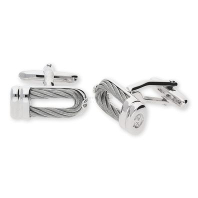 Charriol Manschettenknöpfe 0123068-W Edelstahl Silber 925/000