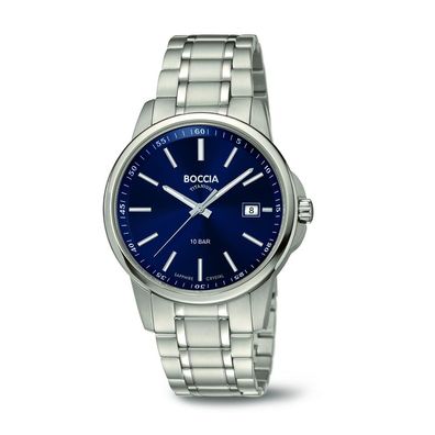Boccia Herren Uhr 3633-04 Titan mit Saphirglas