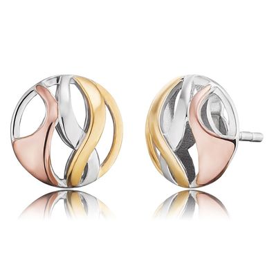 Engelsrufer Ohrstecker Paradise Sterling Silber Tricolor ERE-PARADISE-TRI-ST