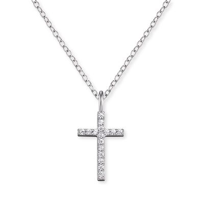 Engelsrufer Halskette Silber mit Anhänger ERN-LILCROSS-ZI mit Zirkonia
