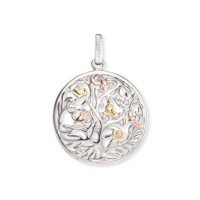Engelsrufer Anhänger Lebensbaum ERP-TREE-TRICO Sterling Silber Tricolor