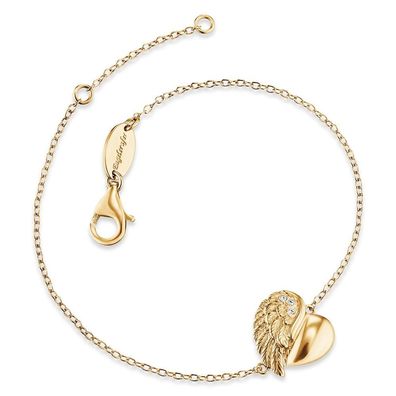 Engelsrufer Armband Herz ERB-LILHEARTWING-G Sterling Silber vergoldet
