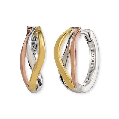 Engelsrufer Creolen ERE-PARADISE-TRI-CR Sterling Silber Tricolor