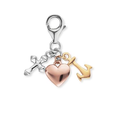 Engelsrufer Charm Anhänger ERC-FLH-TRICO Sterling Silber Glaube Liebe Hoffnung