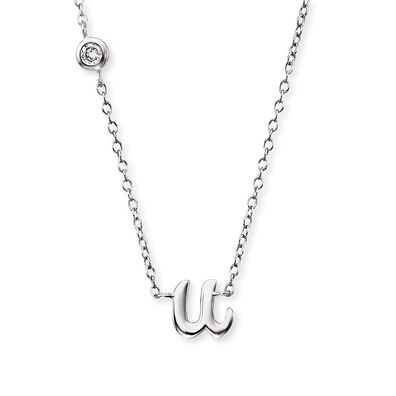 Engelsrufer Buchstaben U Kette Silber ERN-INITIAL-U mit Zirkonia