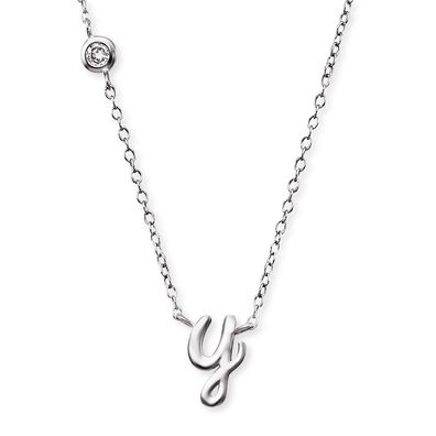 Engelsrufer Buchstaben Y Kette Silber ERN-INITIAL-Y mit Zirkonia