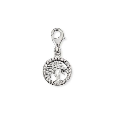 Engelsrufer Charm Anhänger Lebensbaum ERC-LILTREE-ZI Sterling Silber mit Zirkonia