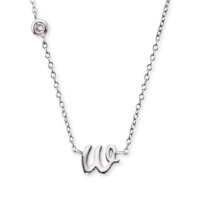 Engelsrufer Buchstaben W Kette Silber ERN-INITIAL-W mit Zirkonia