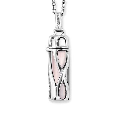 Engelsrufer Halskette Silber ERN-HEAL-RQ-S mit Kraftstein Rosenquarz