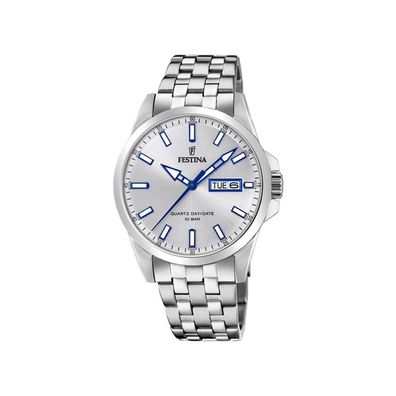 Festina Herrenuhr F20357/1 Edelstahl mit Datumsanzeige
