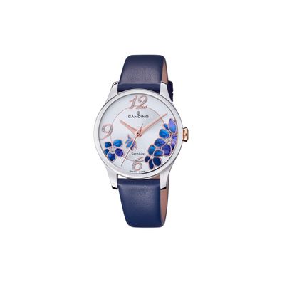 Candino Damenarmbanduhr C4720/5 Edelstahl Leder dunkelblau