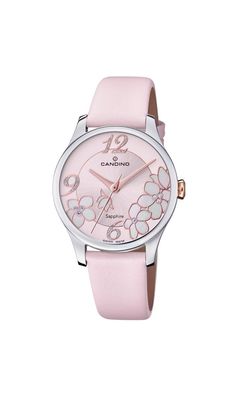Candino Damenarmbanduhr C4720/4 Edelstahl Leder rosa