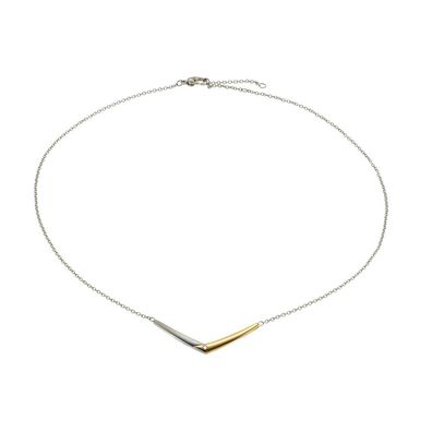 Boccia Collier 08046-04 Titan vergoldet mit Diamant