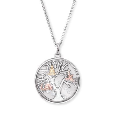 Engelsrufer Halskette Silber ERN-FLYTREE-ZI-TRI Lebensbaum, Zirkonia