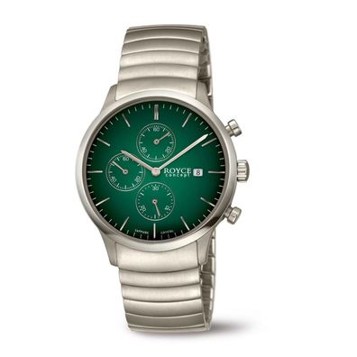 Boccia Herrenarmbanduhr 3743-01 Royce Concept Titan, grün