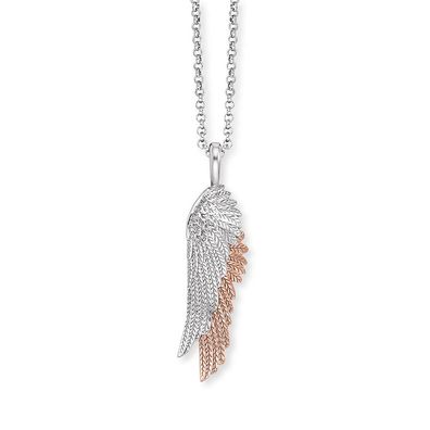 Engelsrufer Halskette Silber ERN-WINGDUO-BIR rosé vergoldet