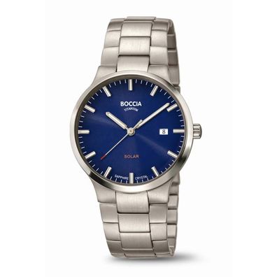 Boccia Herrenarmbanduhr Solar 3652-02 Titan
