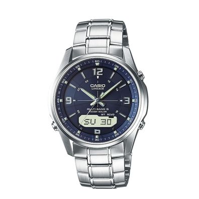 Casio Herrenuhr Solar, Funk LCW-M100DSE-2AER Edelstahl