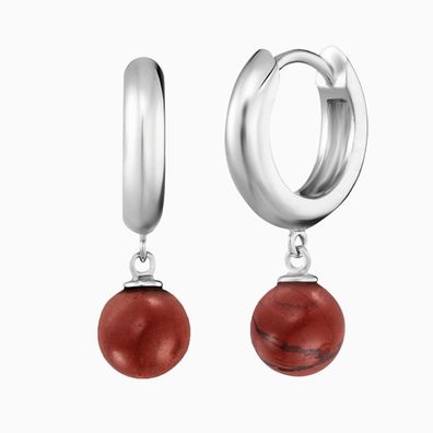 Engelsrufer Creolen ERE-RJ-CR Sterling Silber mit Jaspis Perle