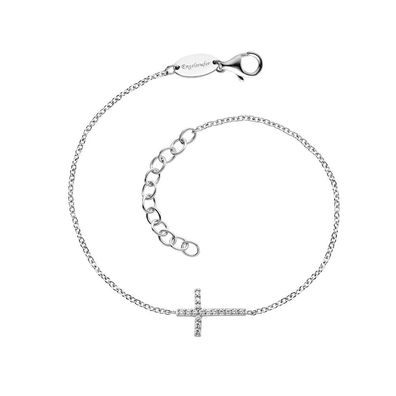 Engelsrufer Armband Kreuz ERB-LILCROSS-ZI Sterling Silber mit Zirkonia