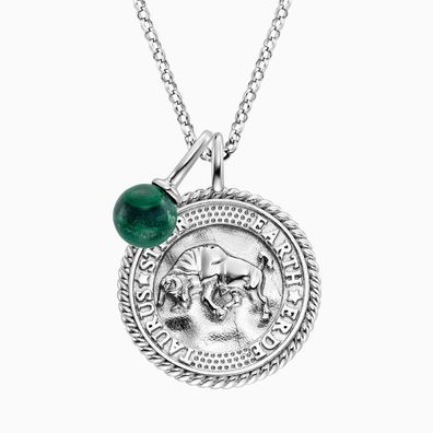 Engelsrufer Kette Silber ERN-TAURUS-ML-ZI Sternzeichen Stier mit Malachit