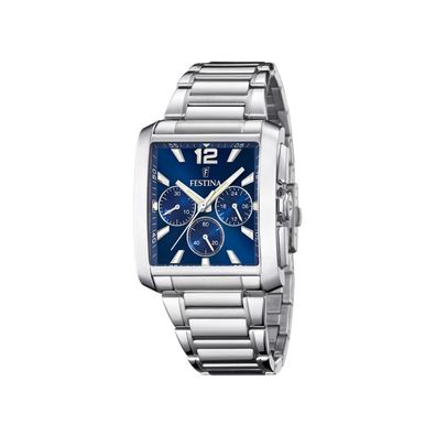 Festina Herren Uhr F20635/2 Chronograph dunkelblau, Edelstahl