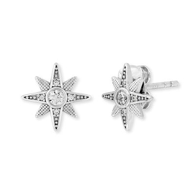 Engelsrufer Ohrstecker ERE-NEWSTAR-ZI-ST Sterling Silber Stern mit Zirkonia
