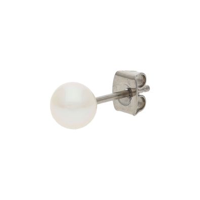 Boccia Einzelohrstecker 0535-01 05 Titan mit Süßwasserzuchtperle