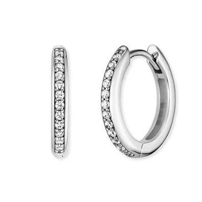 Engelsrufer Creolen ERE-LOLA-ZI-CR-16 Sterling Silber mit synth. Zirkonia