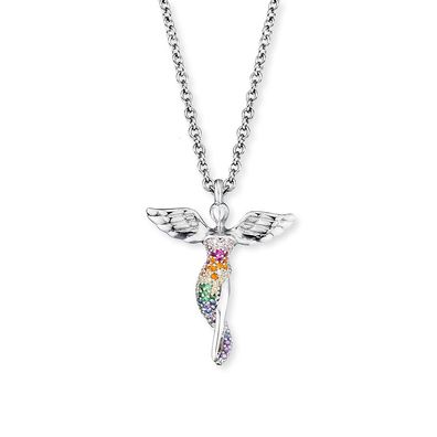 Engelsrufer Halskette Silber ERN-LILANGEL-ZIM mit bunten Zirkonia