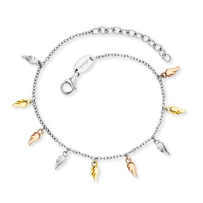 Engelsrufer Armband Flügel ERB-FLYWING9-TRICO Sterling Silber Tricolor