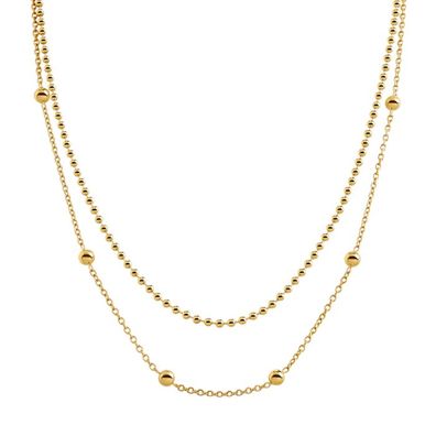 Boccia Collier 08066-02 Titan Gold plattiert