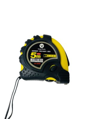 Rollmaßband Maßband Messband 5m 19mm breit Bandmaß Rollband zwei Stopknöpfe 1x