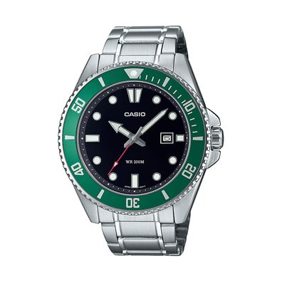 Casio Herrenarmbanduhr MDV-107D-3AVEF Edelstahl