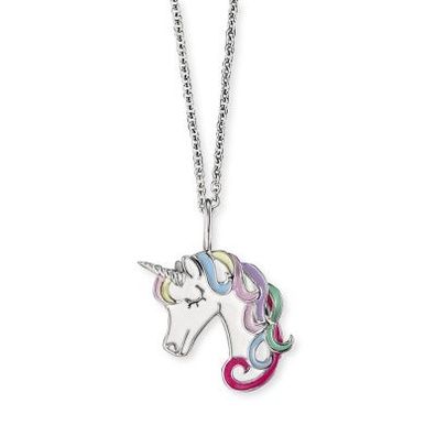 Herzengel Anhänger mit Kette HEN-UNICORN01 Sterling Silber Einhorn