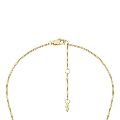 Fossil Damen Halskette JF04582710 Heritage D-Link Glitz Edelstahl goldfarben