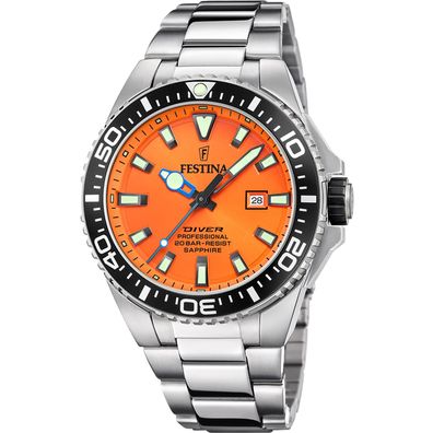 Festina Uhr für Herren F20663/4 Edelstahl Armband