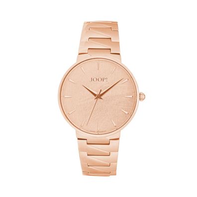JOOP! Damen Armbanduhr 2028329 Edelstahl roségold plattiert