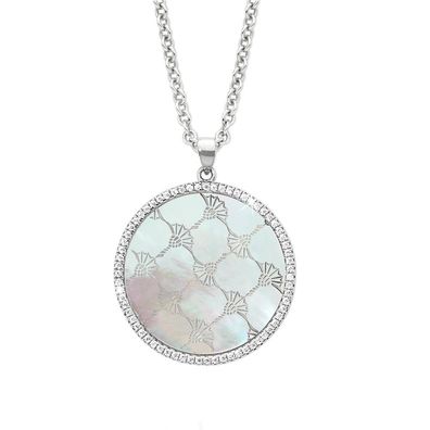 JOOP! Collier 2023399 Sterling Silber Perlmutt mit synth. Zirkonia