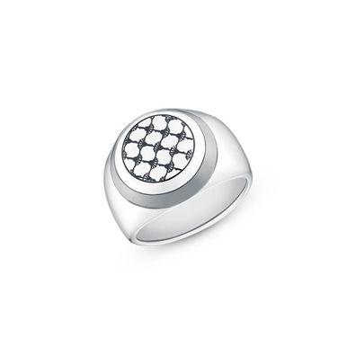 JOOP! Herren Ring Edelstahl IP-Beschichtung Gunmetal 2035910