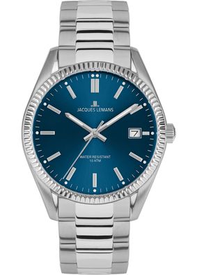 Jacques Lemans 50-4C Derby Damen Uhr Dunkelblau