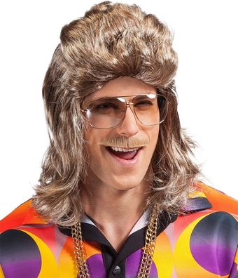 Rocker Perücke 70er Jahre