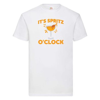 It´s Spritz o´clock | Trinken | Freunde | Familie T-Shirt Weiß